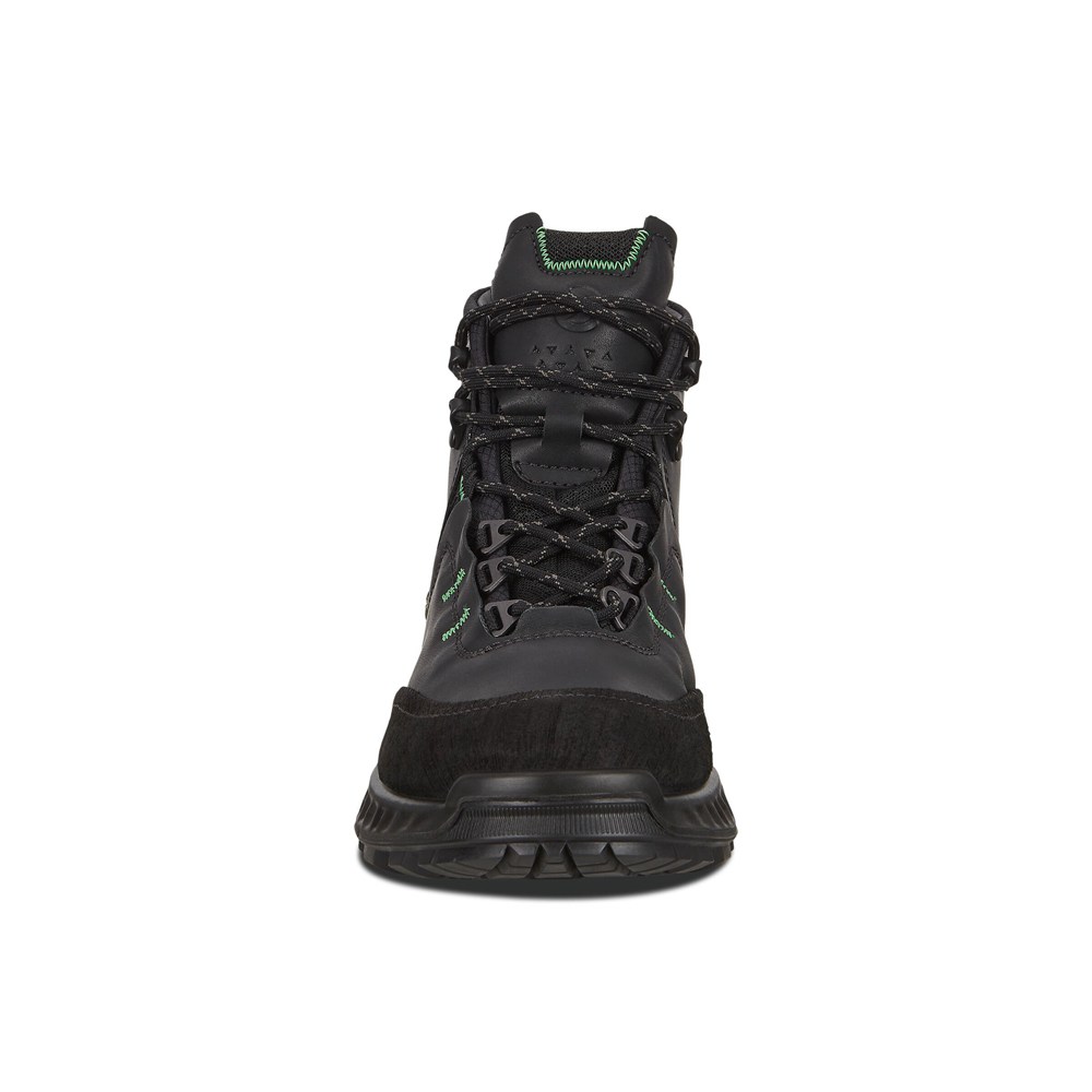 Tenis De Montaña Hombre - ECCO Exohike Mid Gtx - Negros - XOU821940